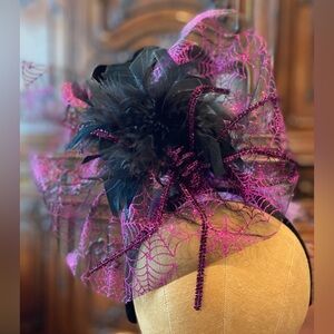 Halloween Fascinator. Handcrafted, fun party hat.